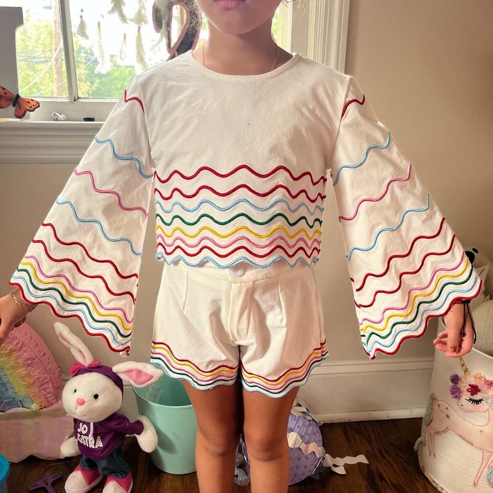 Rainbow wave short set LOLA THE BOYS